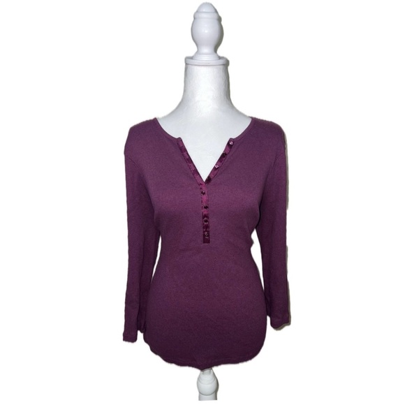 Vintage Y2K 3 Multicolor Long Sleeve Henley Tops Bundle Lot - Picture 3 of 11